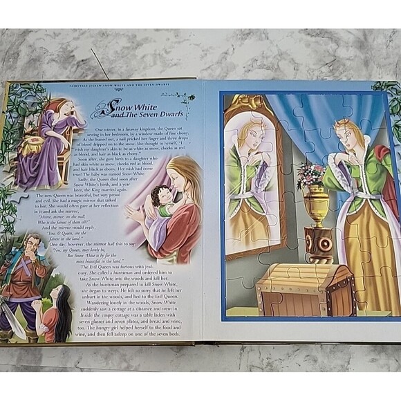 Jigsaw Puzzle Books 6 Fairy Tales Puzzles & Big Fairy Tales Puzzle Home School - Picture 3 of 5